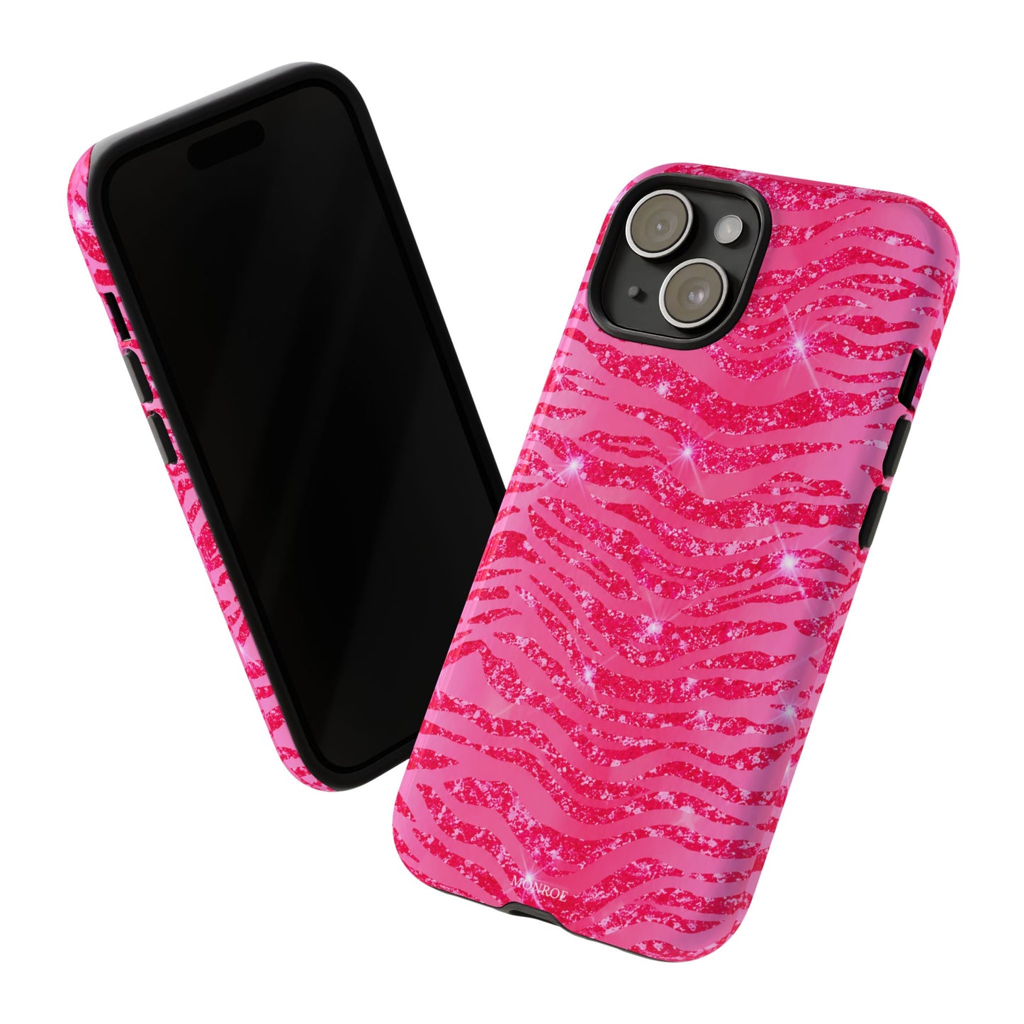 Pink Glitter Zebra Tough Case