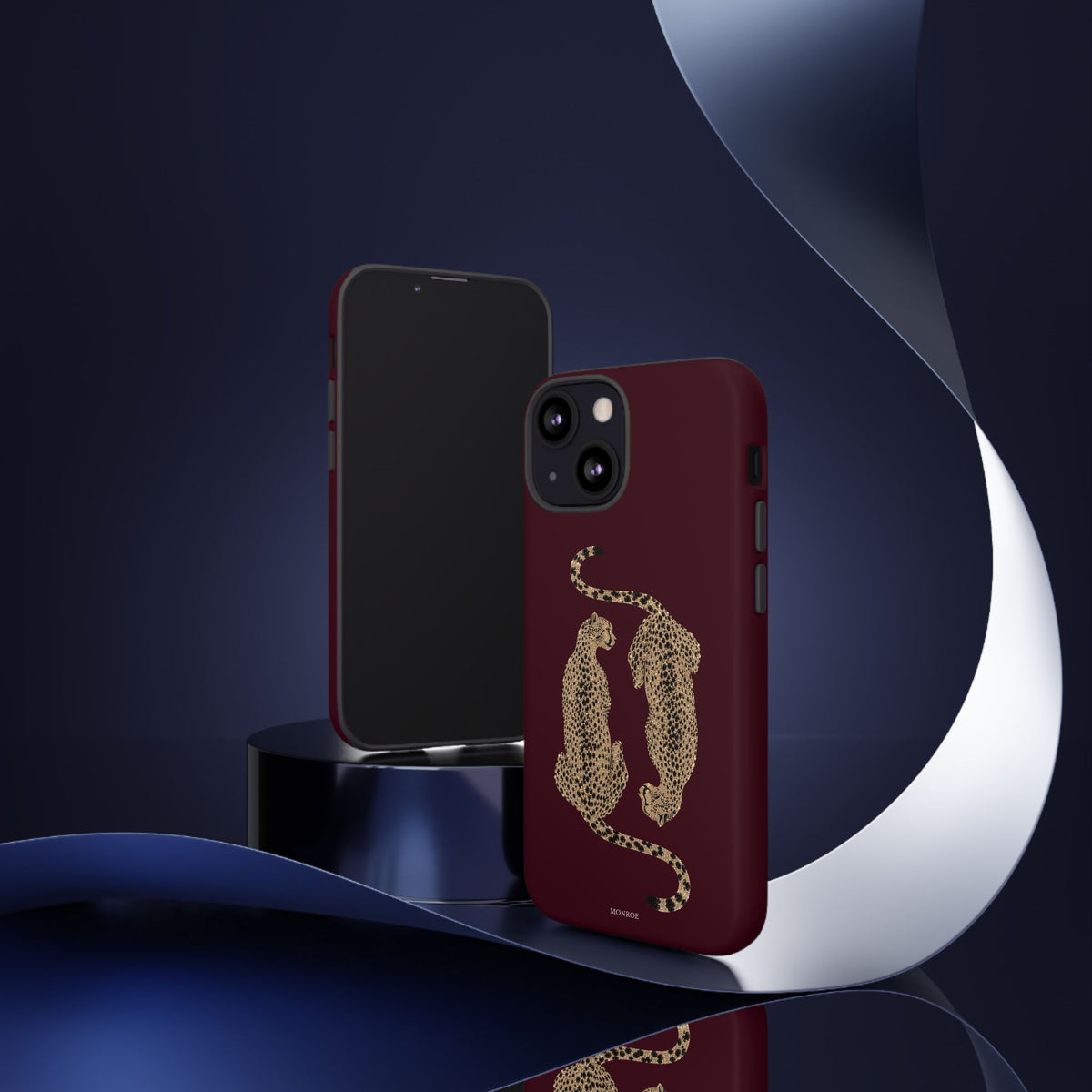 Burgundy Cheetah Tough Case