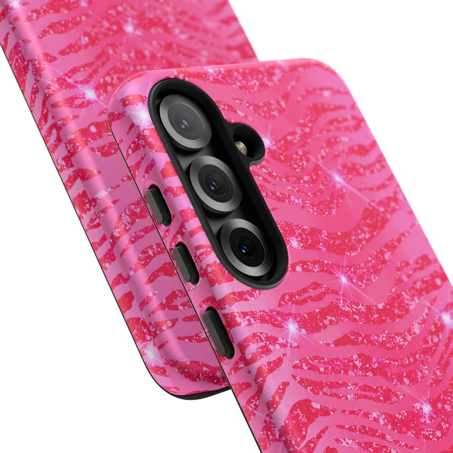 Pink Glitter Zebra Tough Case