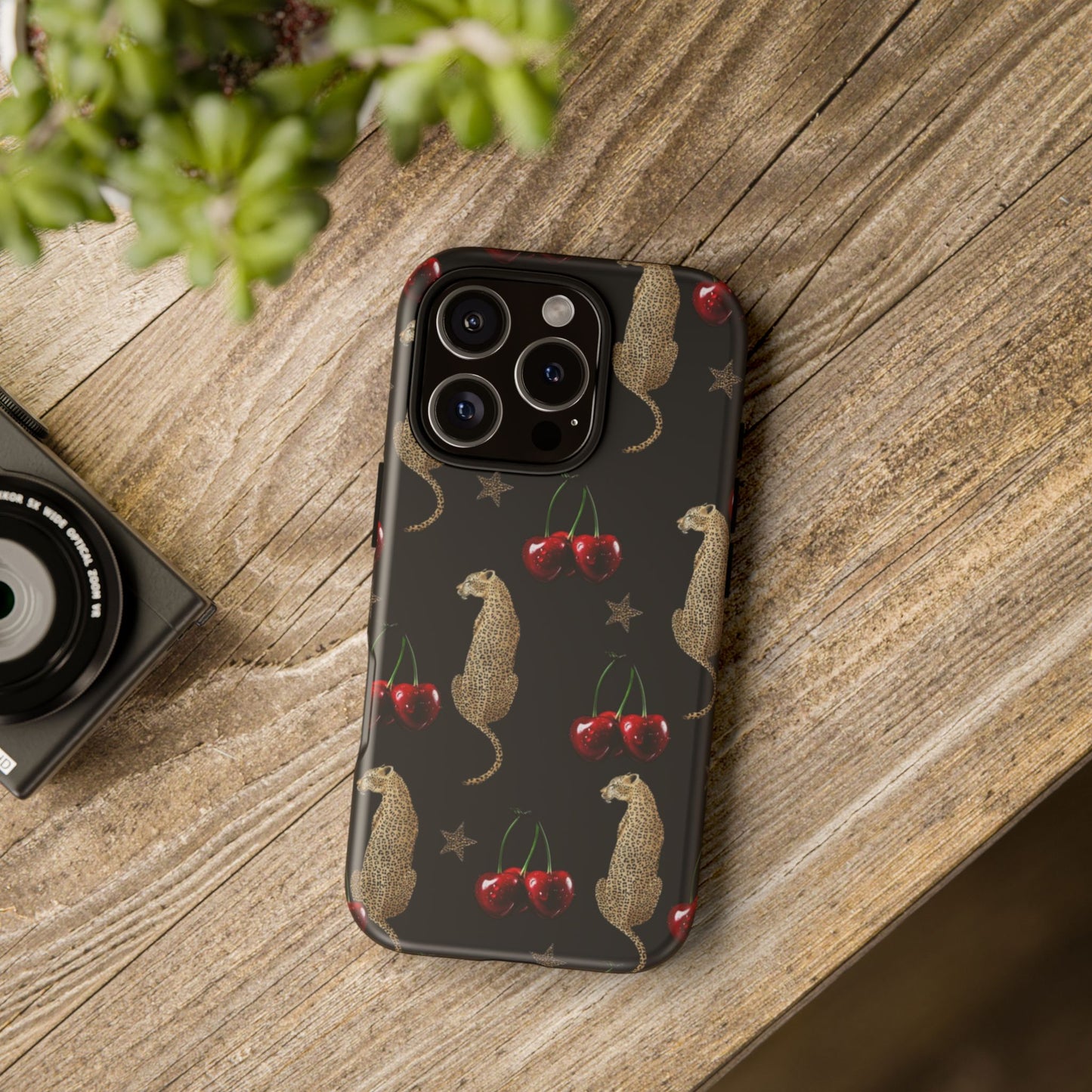 Leopard & Cherry Tough Case