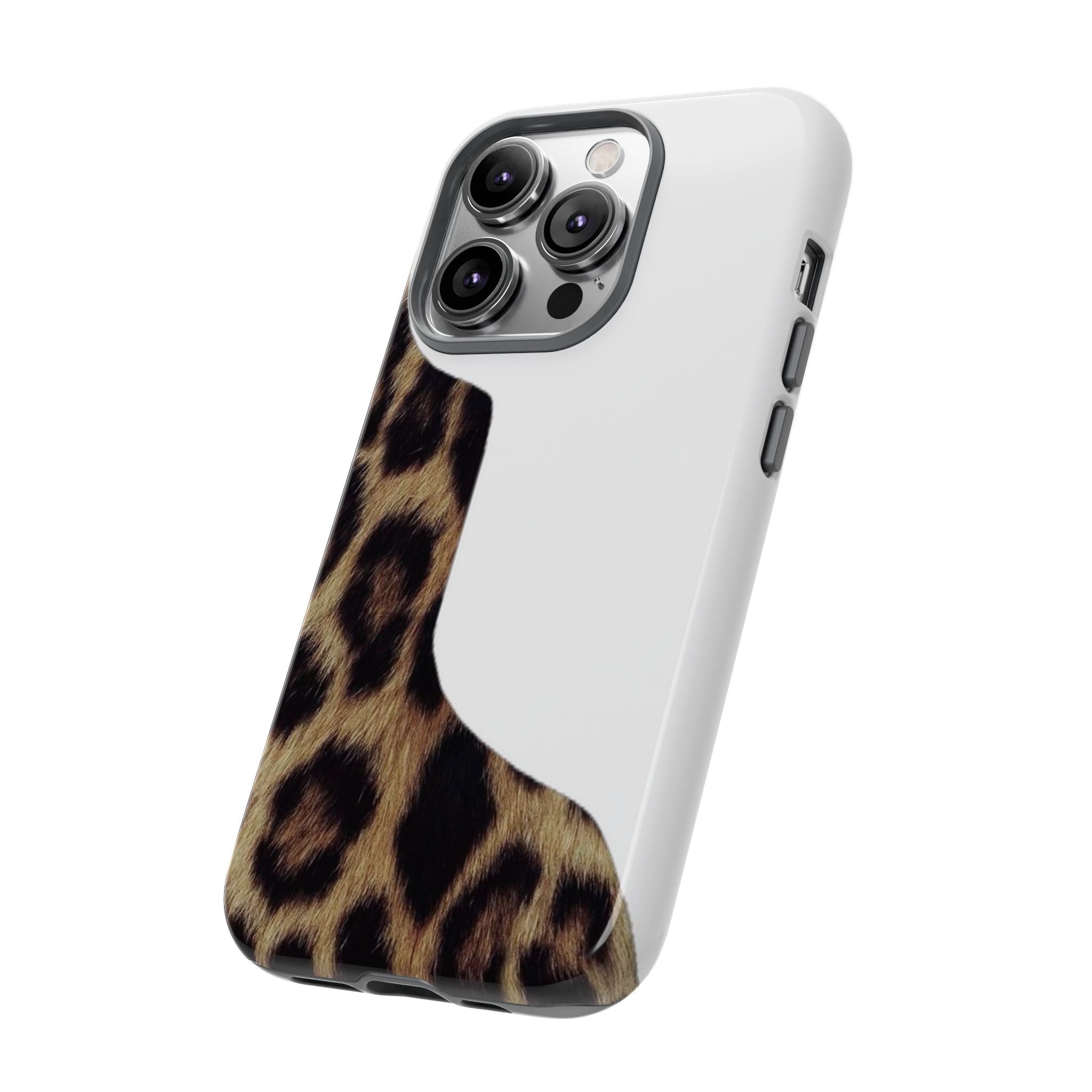Half Cheetah Print Phone Case