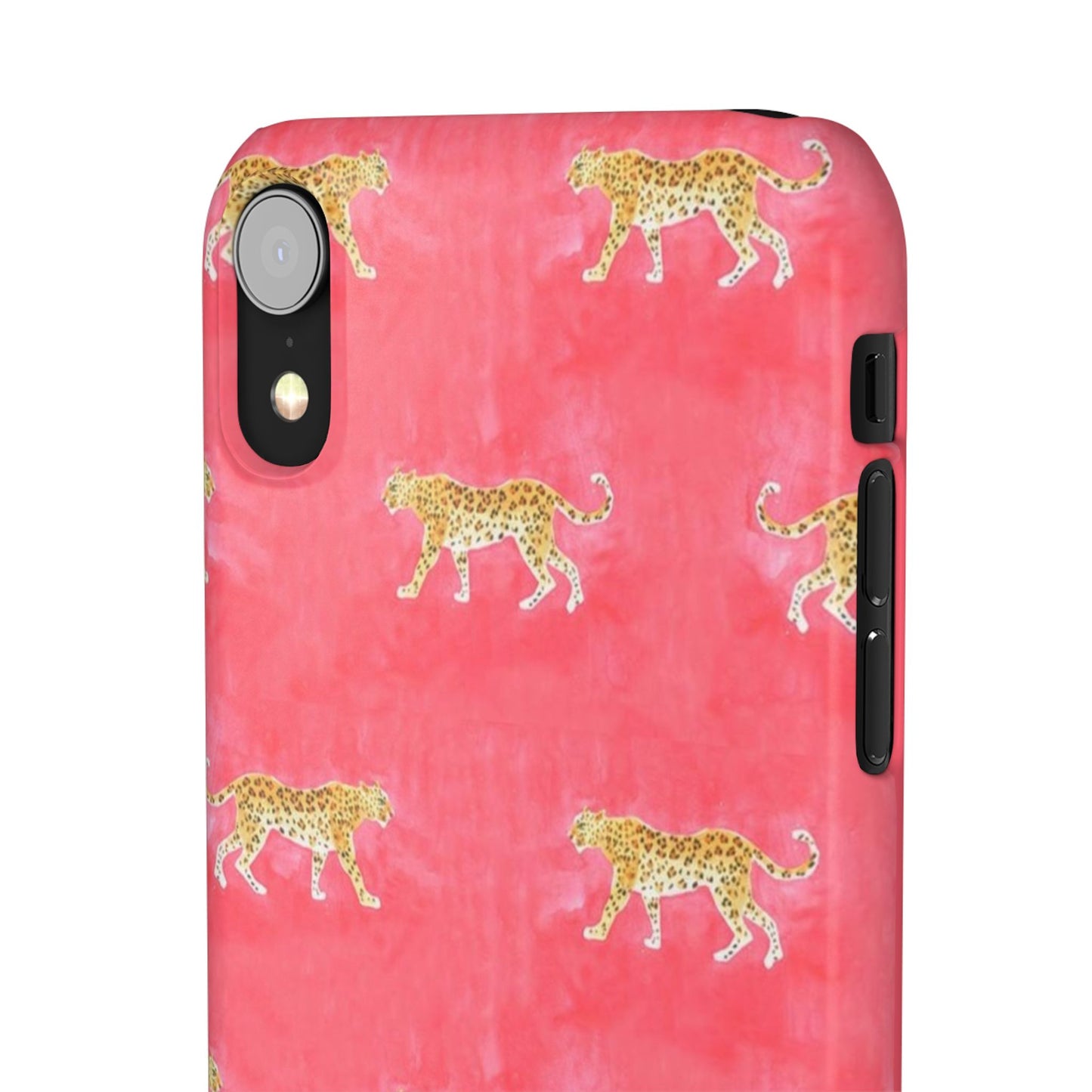 Pink Watercolor Leopard Case
