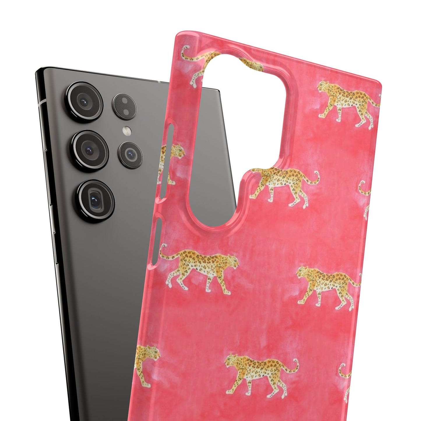 Pink Watercolor Leopard Case