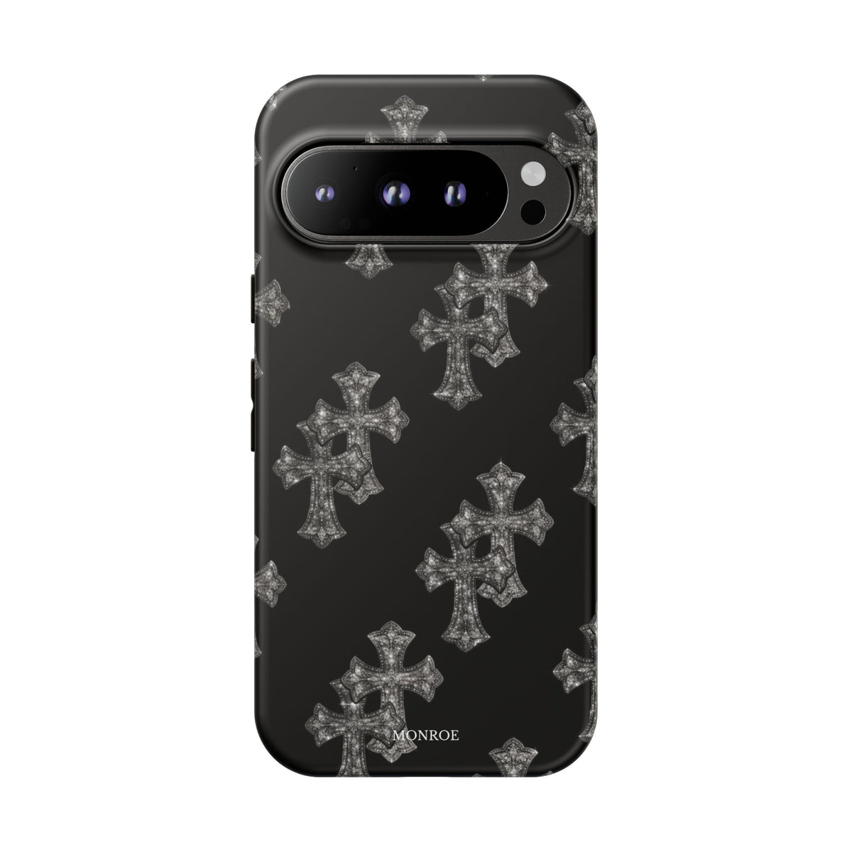 Black Crystal Cross Tough Case
