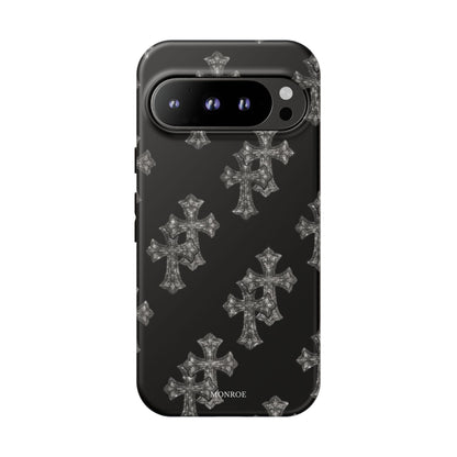Black Crystal Cross Tough Case