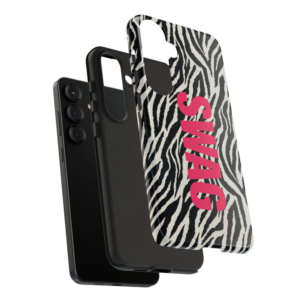 'SWAG' Zebra Print Tough Case
