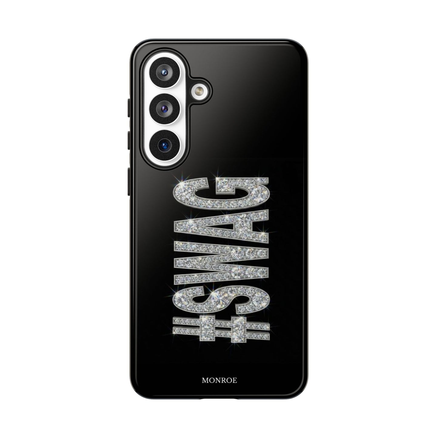 “#SWAG” Black Bling Tough Case