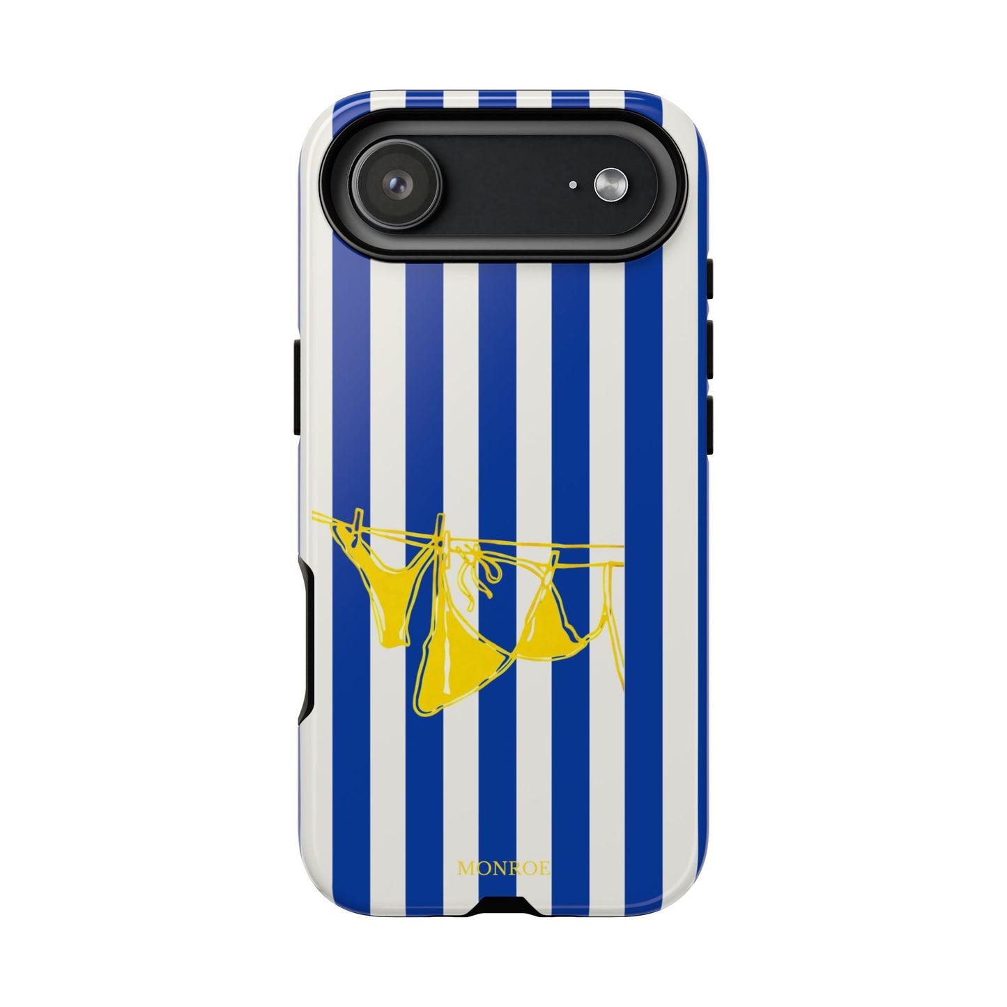 Blue Stripe Beach Art Tough Case