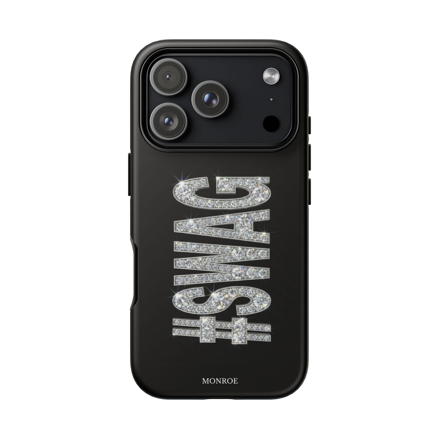 “#SWAG” Black Bling Tough Case