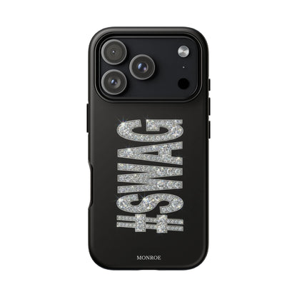 “#SWAG” Black Bling Tough Case