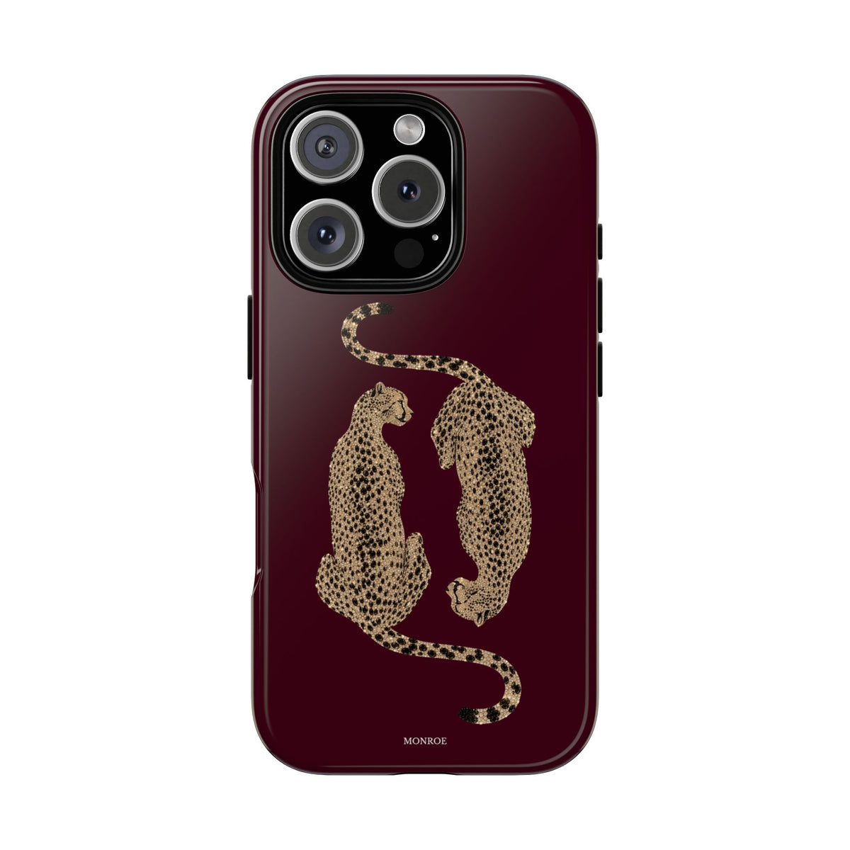 Burgundy Cheetah Tough Case