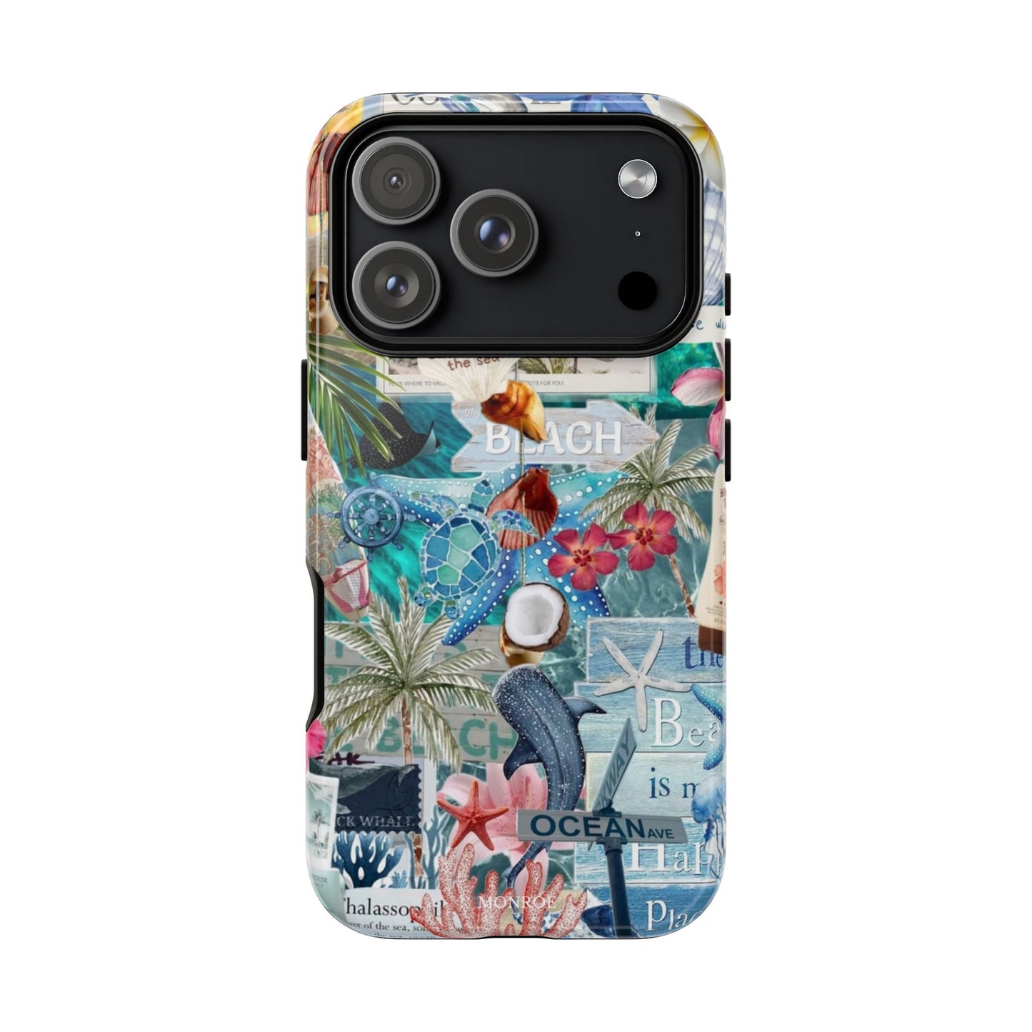 Tropical Beach Collage Tough Case