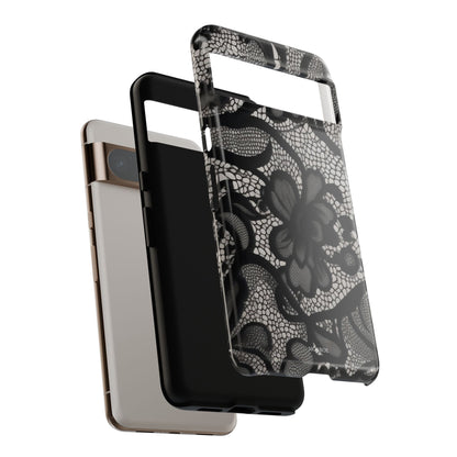 Black Floral Vintage Case