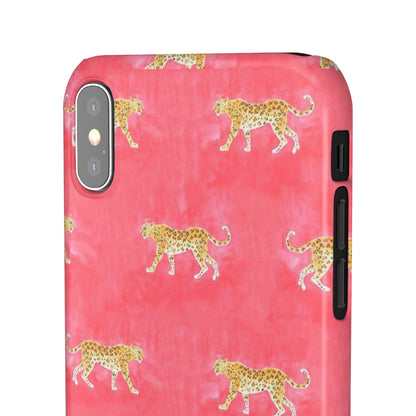 Pink Watercolor Leopard Case