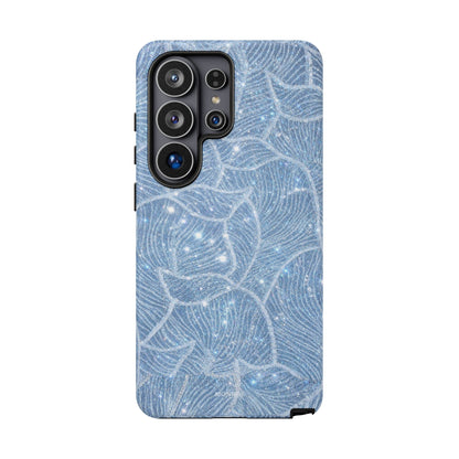 Glacier Blue Floral Tough Case