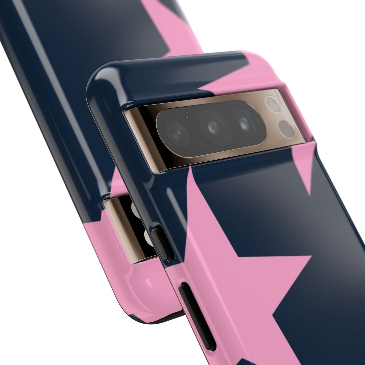 Navy & Pink Star Tough Cover
