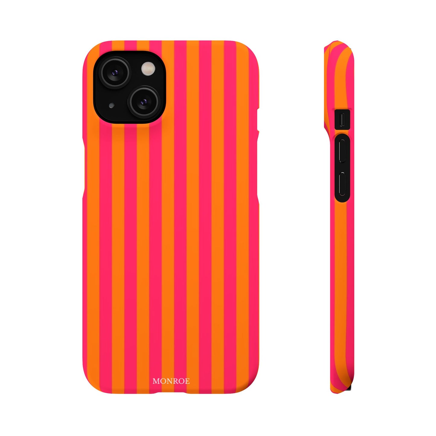 Striped Orange & Pink Case