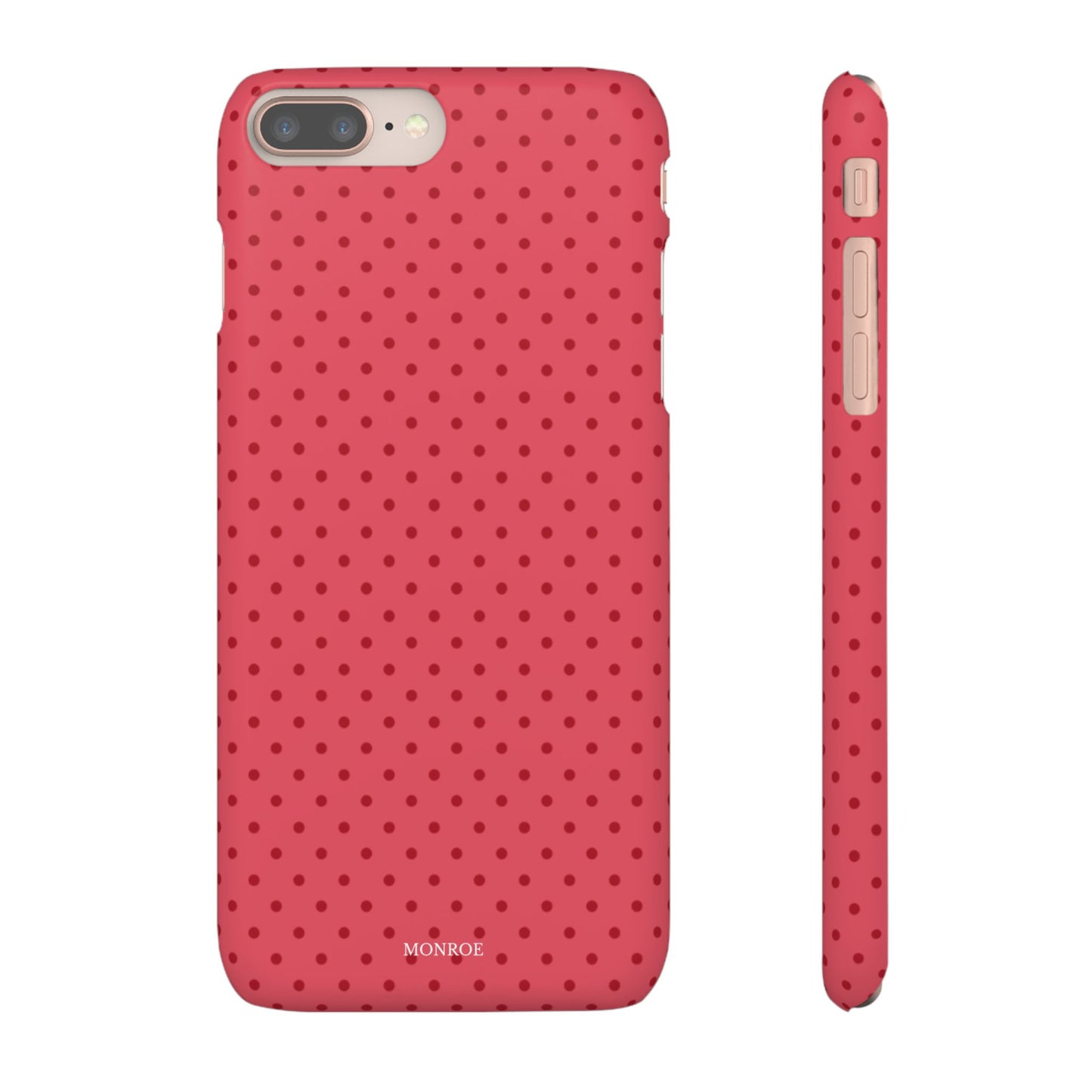 Coral Polka Dot Snap Phone Case