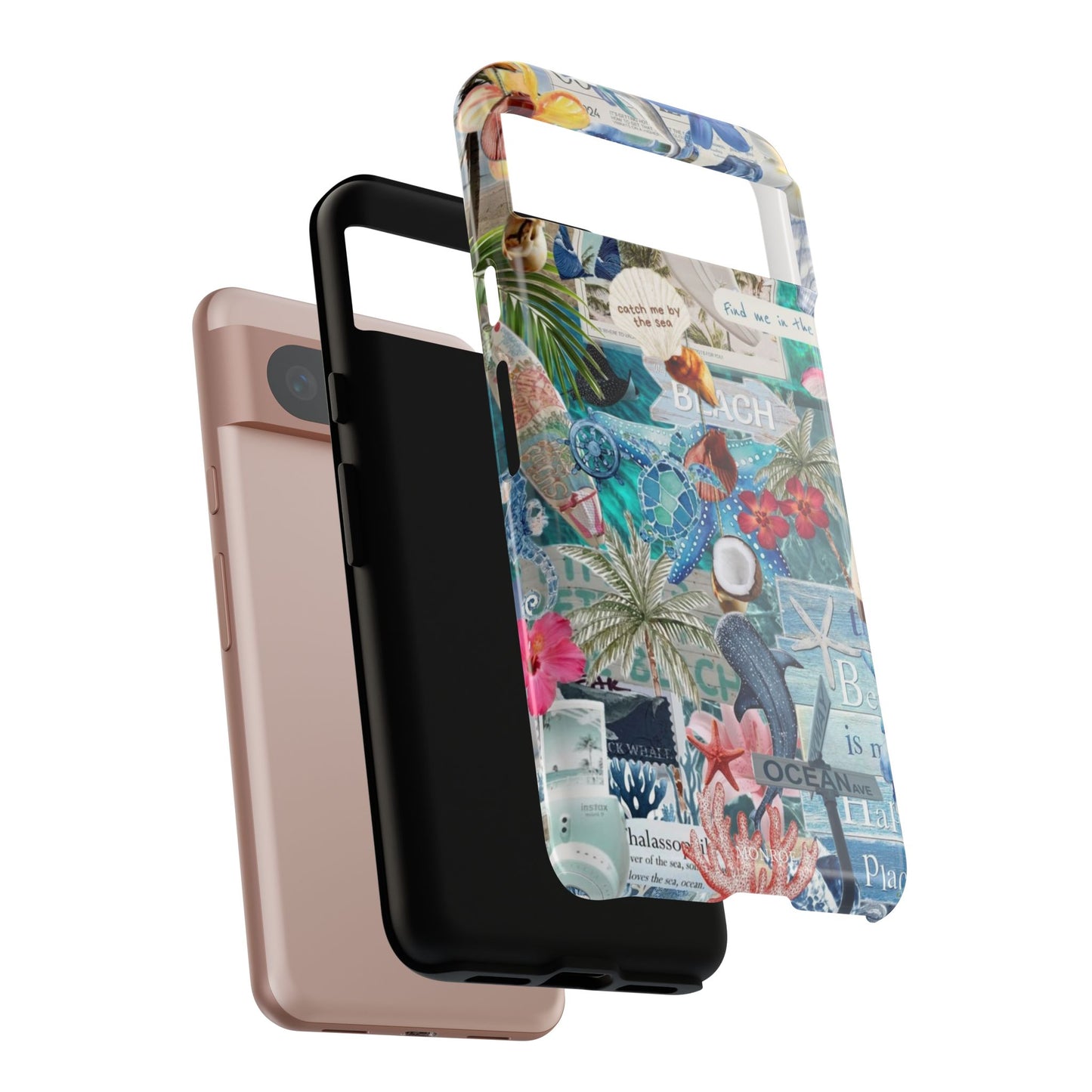 Tropical Beach Collage Tough Case