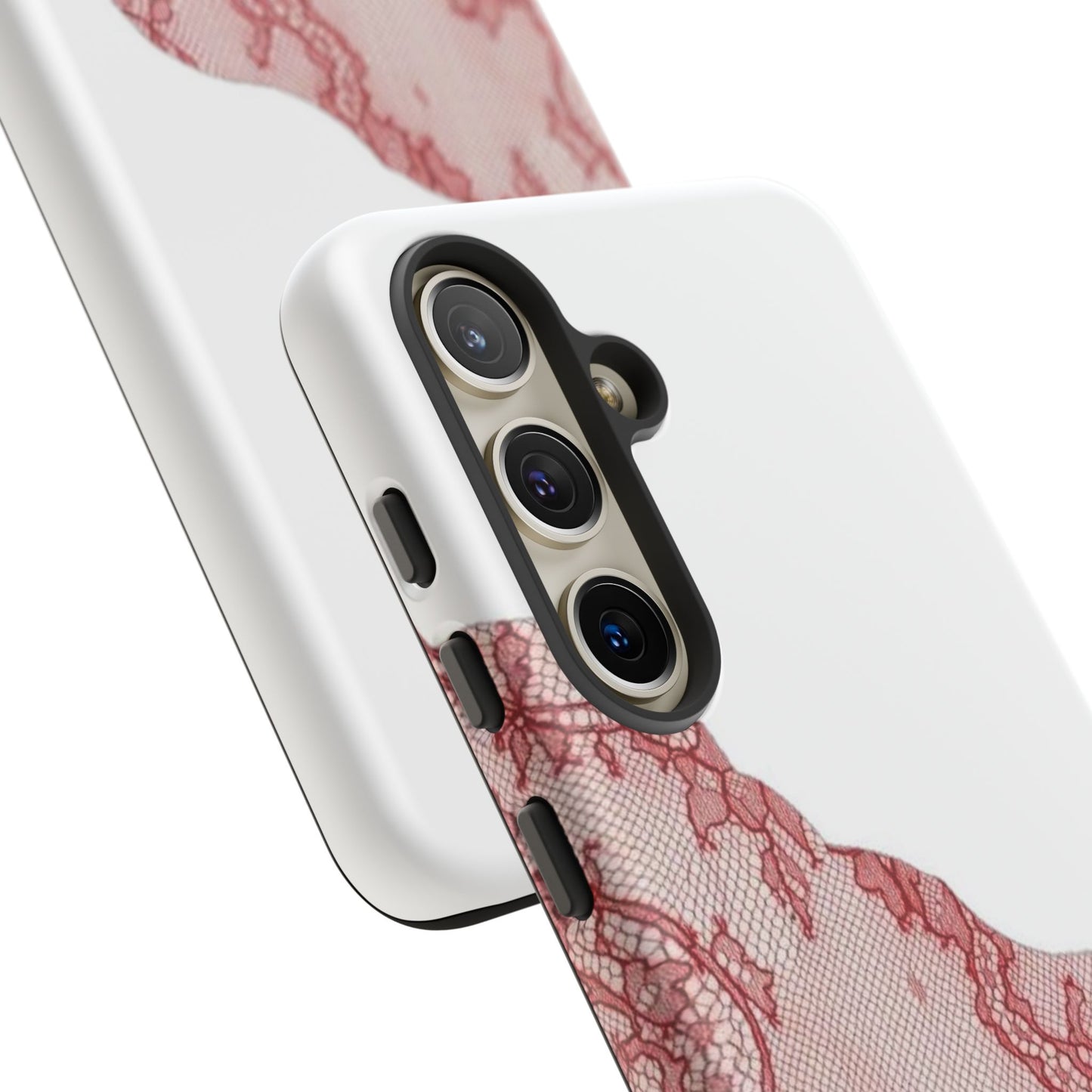 Red Lace Edge Tough Phone Case