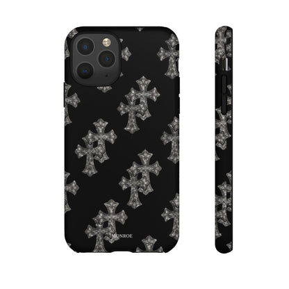 Black Crystal Cross Tough Case