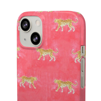 Pink Watercolor Leopard Case