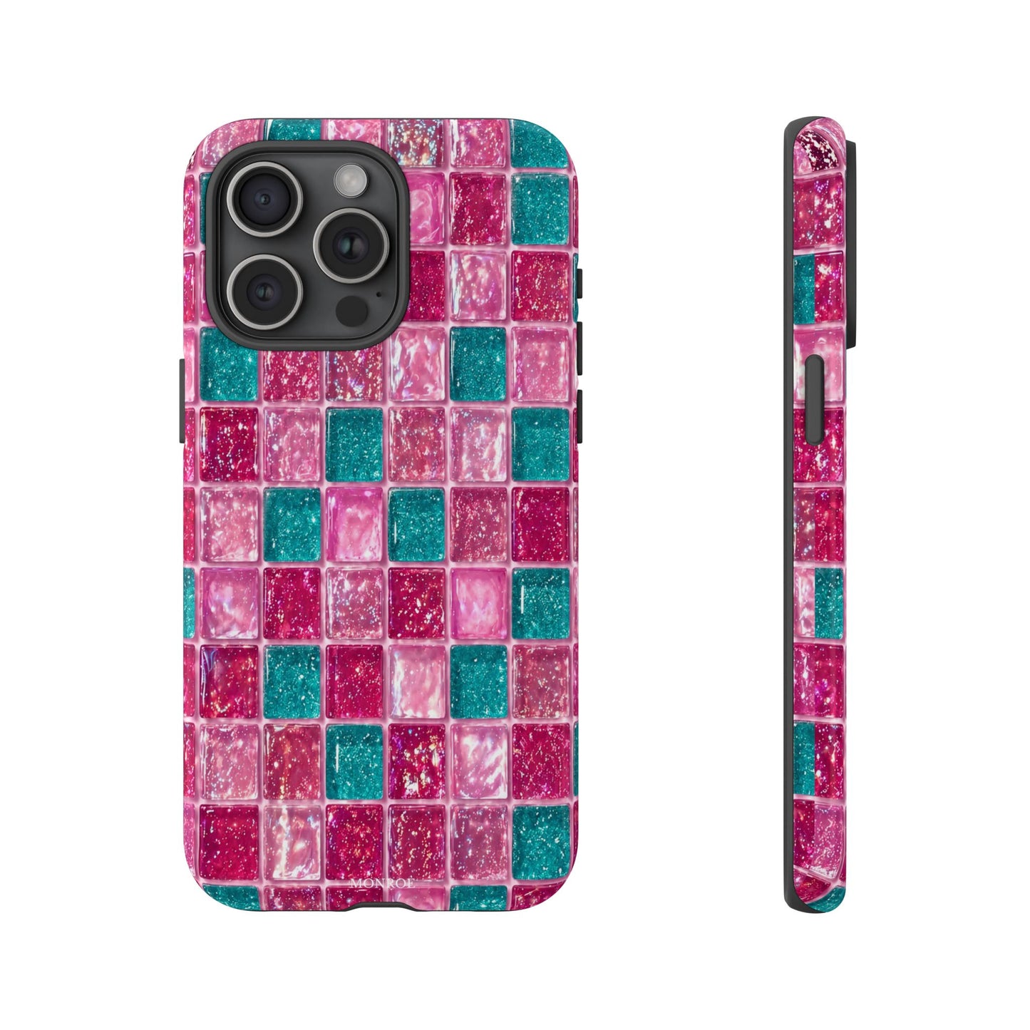 Pink Teal Mosaic Tough Case