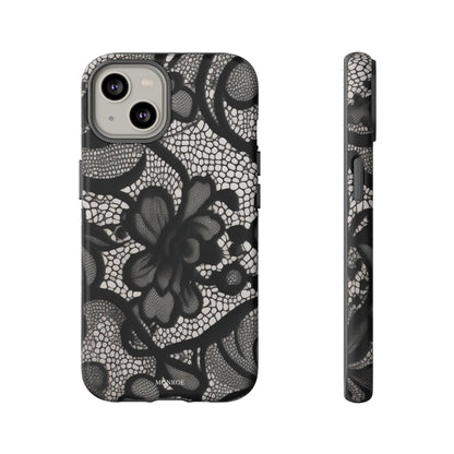 Black Vintage Lace Tough Case