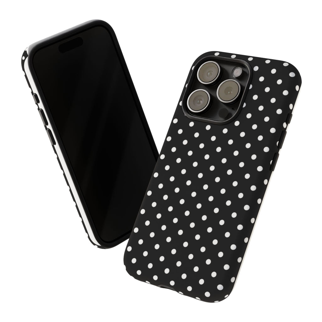 Black Polka Dot Phone Case