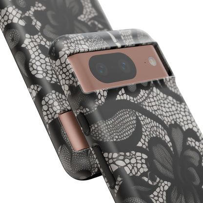 Black Floral Vintage Case