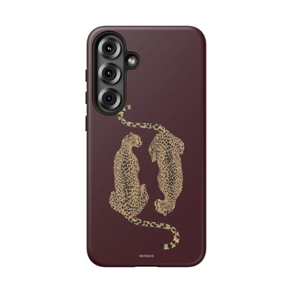 Burgundy Cheetah Tough Case