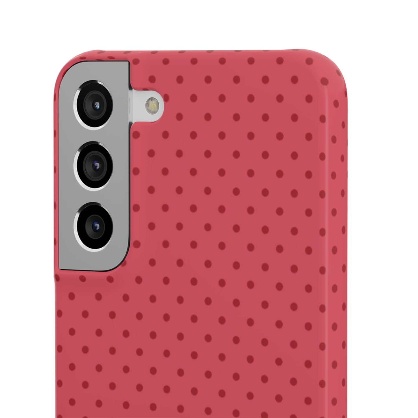 Coral Polka Dot Snap Phone Case