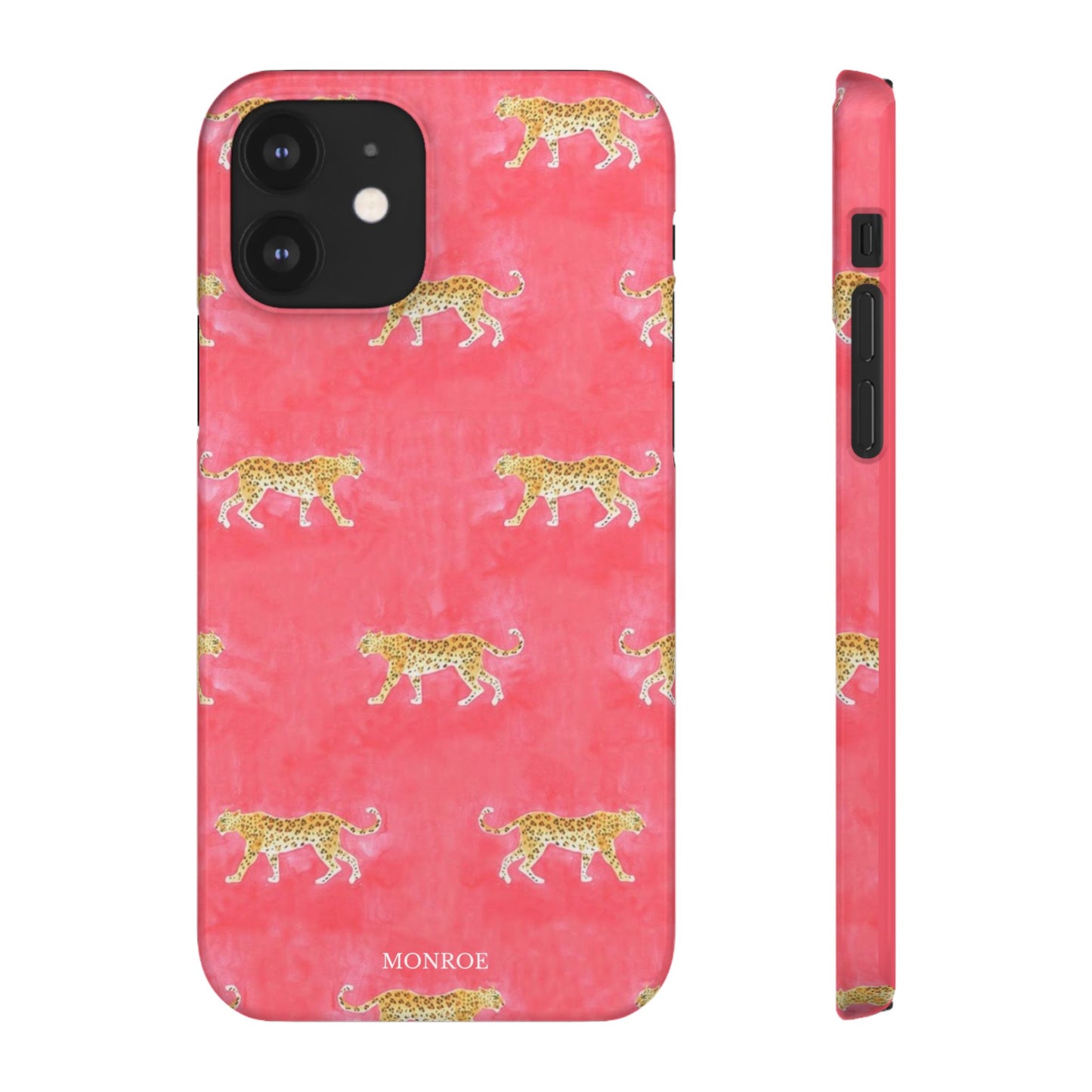 Pink Watercolor Leopard Case