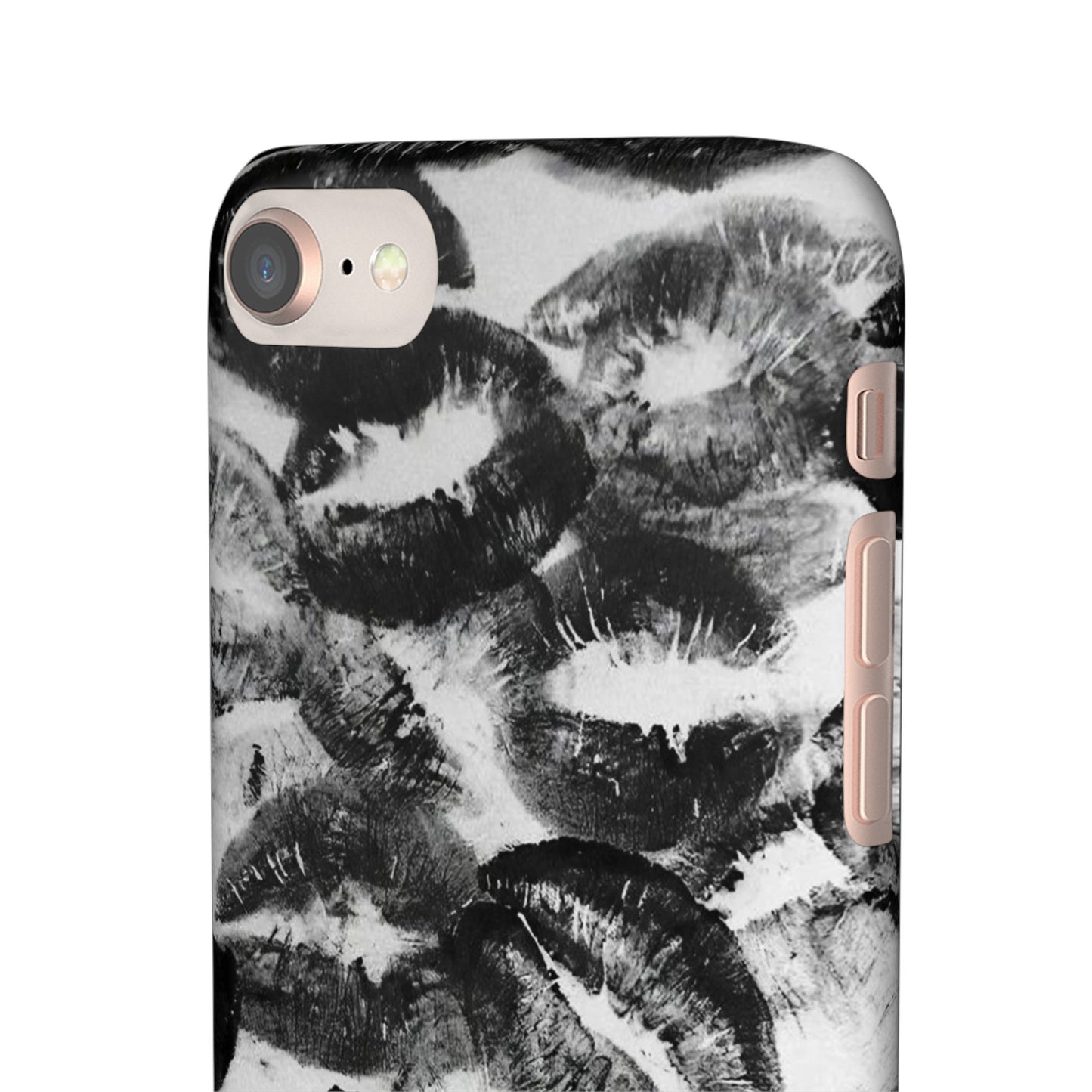 Black & White Kiss Print Case