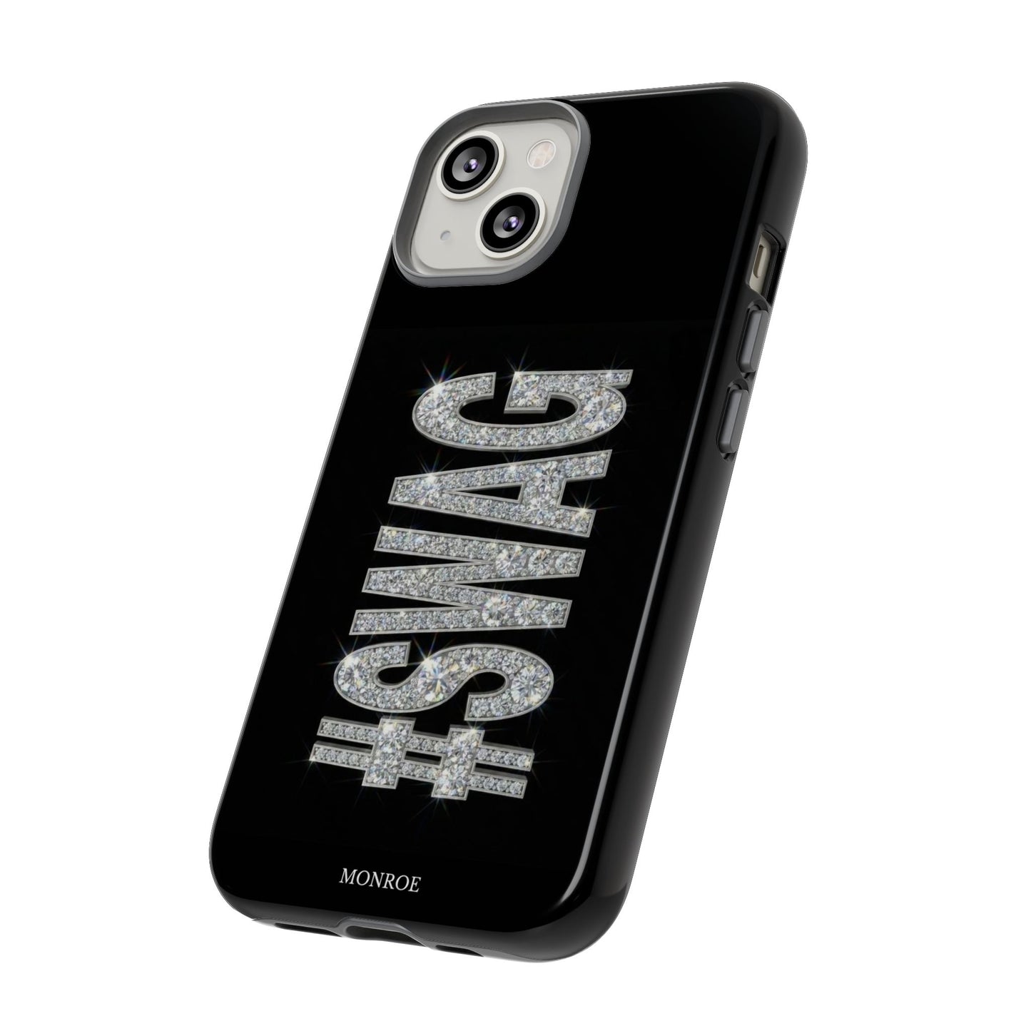 “#SWAG” Black Bling Tough Case