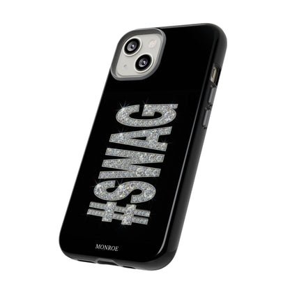 “#SWAG” Black Bling Tough Case