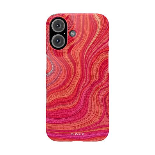 Retro Wavy Red Case
