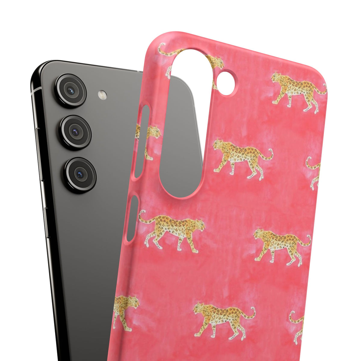 Pink Watercolor Leopard Case