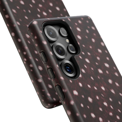 Burgundy Spotted Fur Tough Case