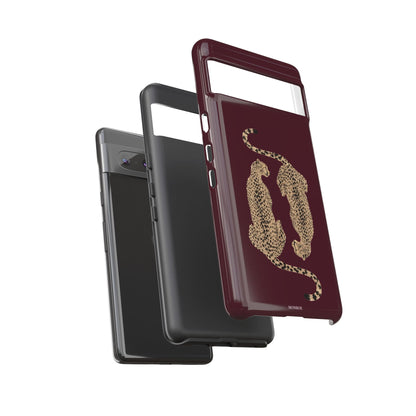 Burgundy Cheetah Tough Case