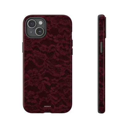 Burgundy Lace Tough Case