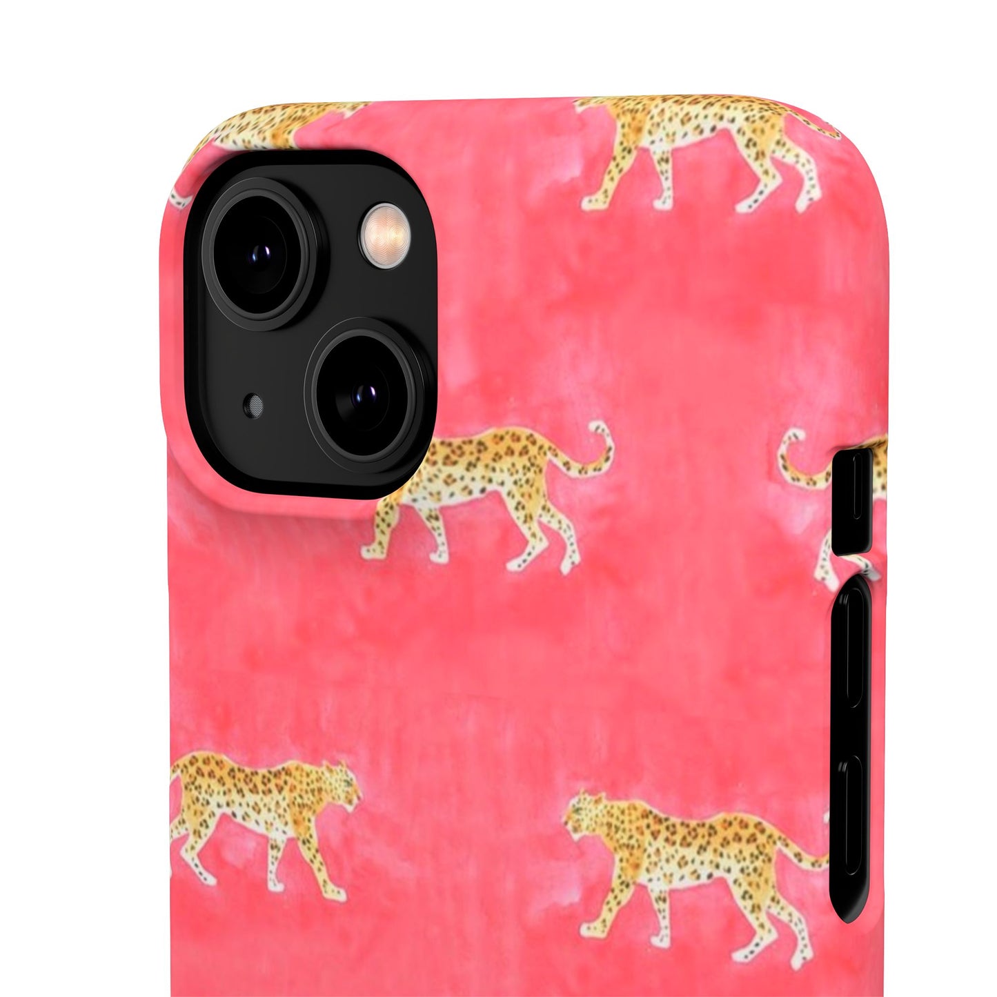 Pink Watercolor Leopard Case