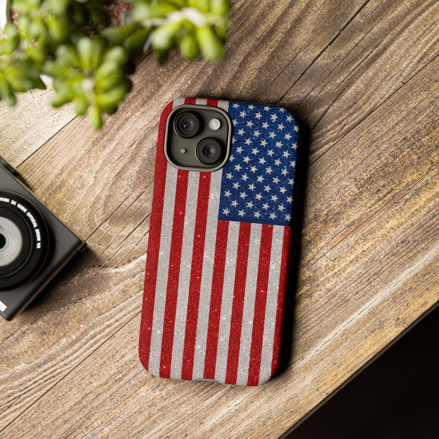 America Glitter Tough Case