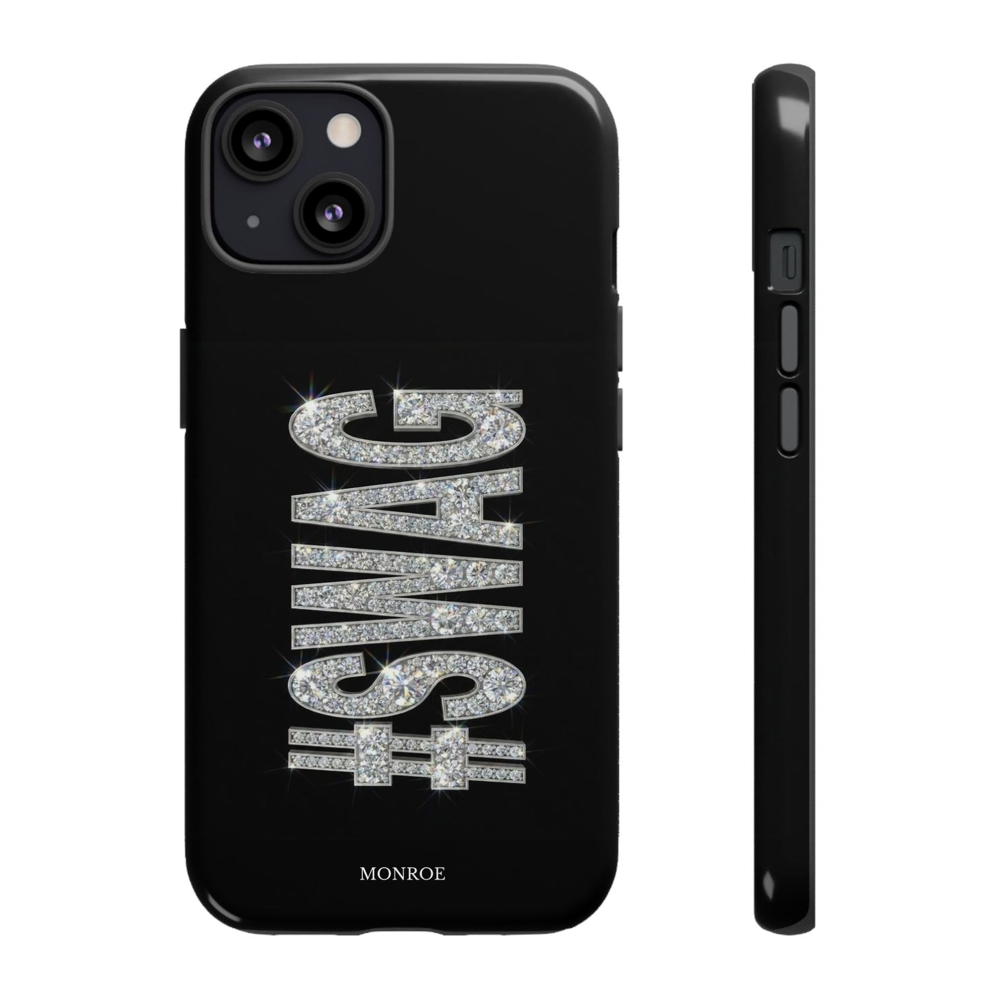 “#SWAG” Black Bling Tough Case