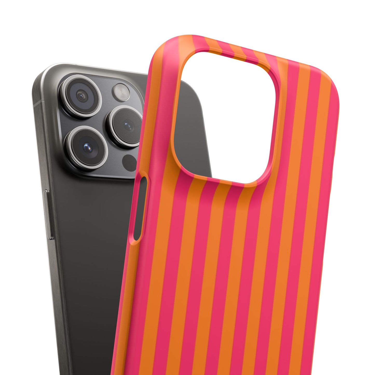 Striped Orange & Pink Case