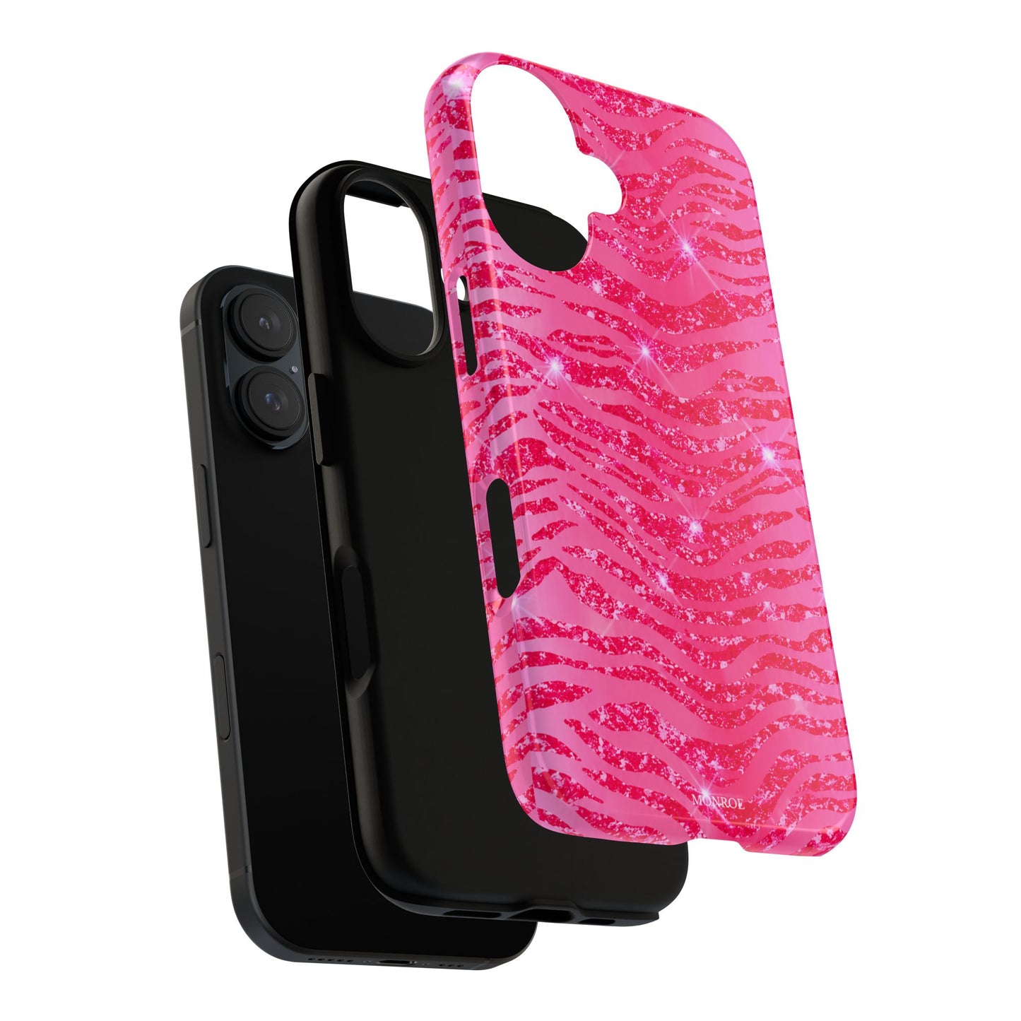 Pink Glitter Zebra Tough Case