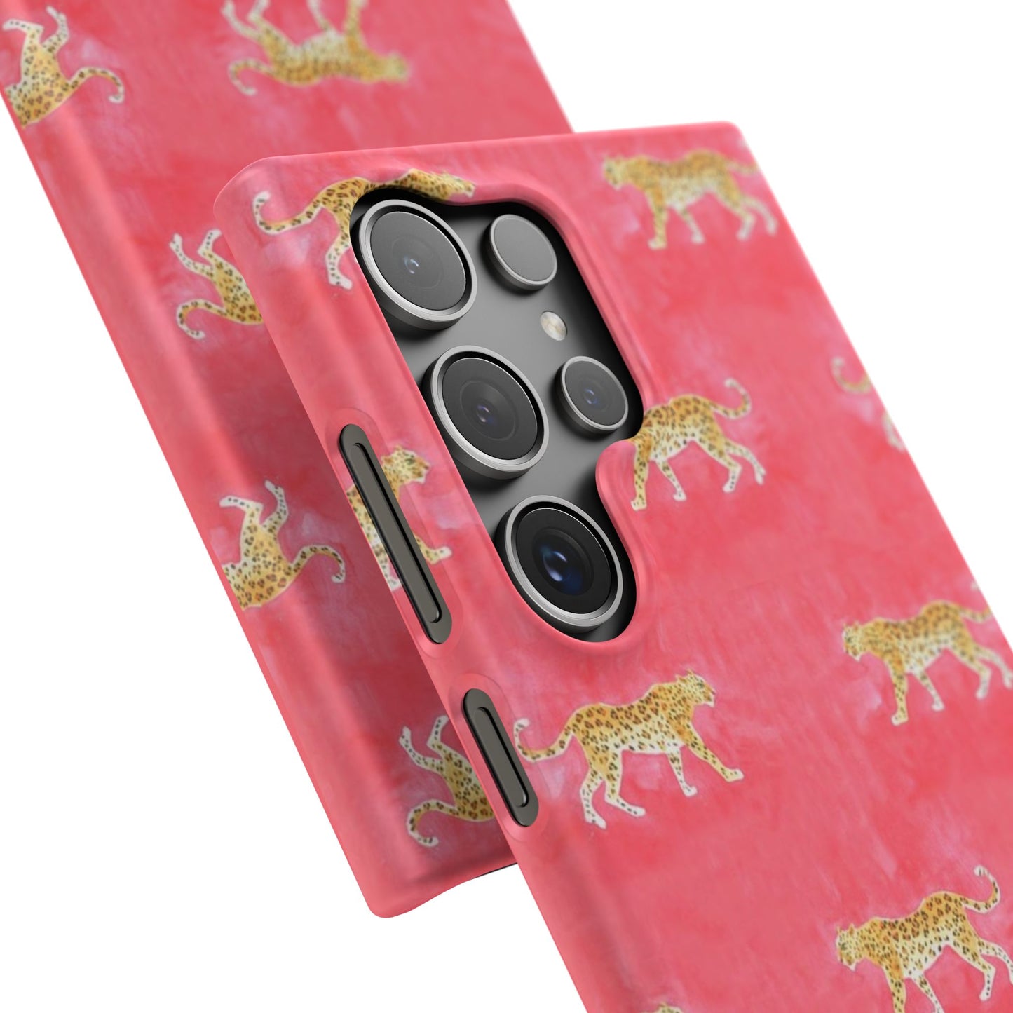 Pink Watercolor Leopard Case