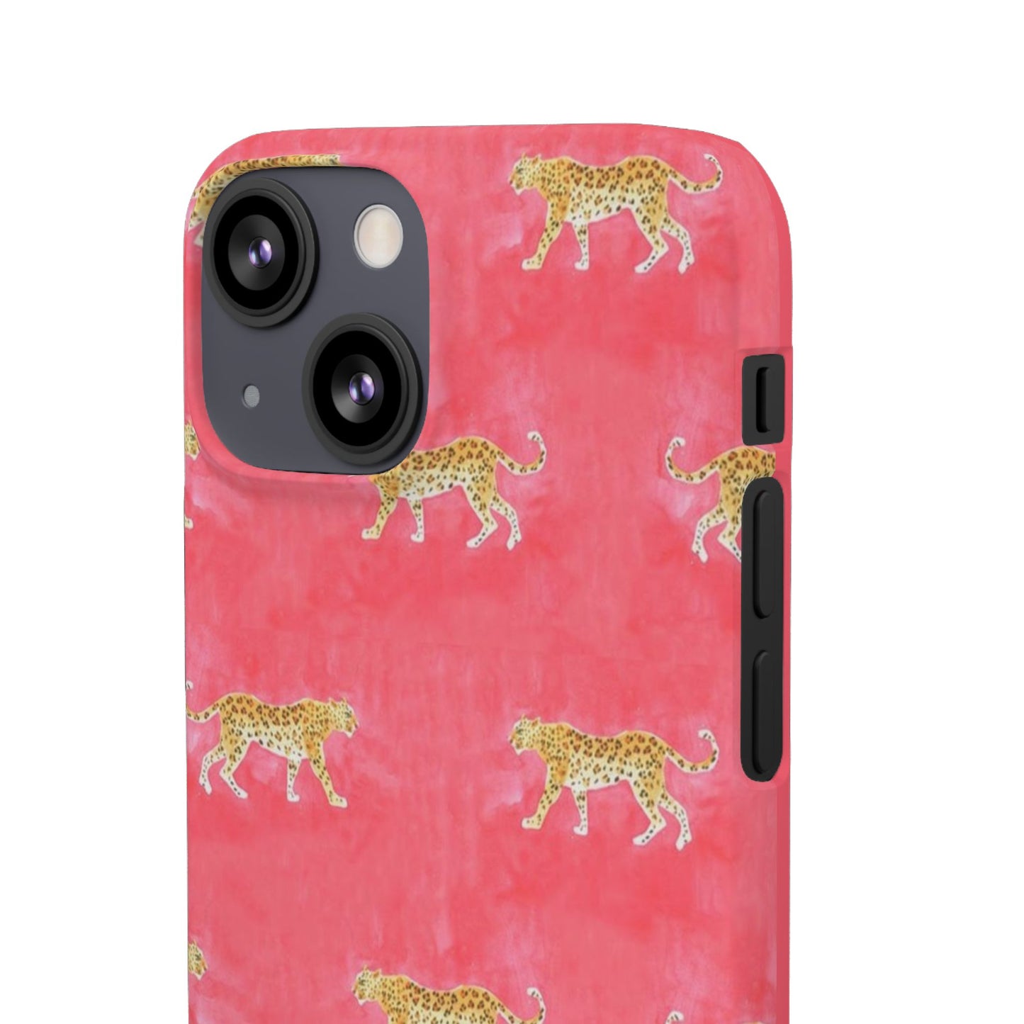 Pink Watercolor Leopard Case