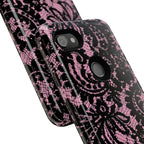 Pink Lace Pattern Tough Phone Case
