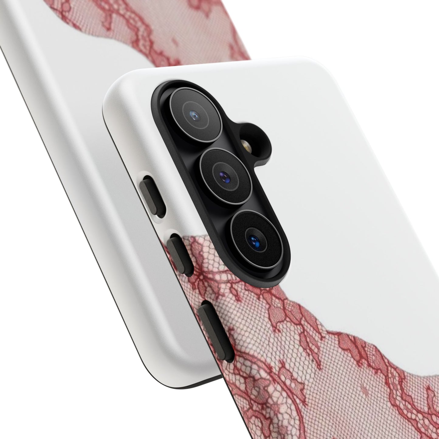 Red Lace Edge Tough Phone Case